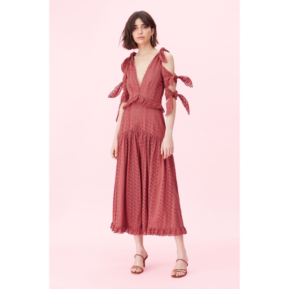 Rebecca Taylor KARINA EYELET BOW DRESS - Picture 2 of 6